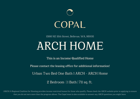 A sign for an income qualified home by ARCH Home.